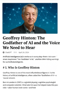 Geoffrey Hinton: The Godfather of AI and the Voice We Need to Hear